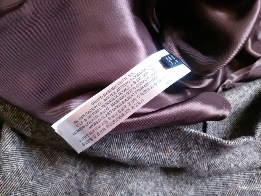 Юбка- карандаш с шерстью, MASSIMO DUTTI, eu 36