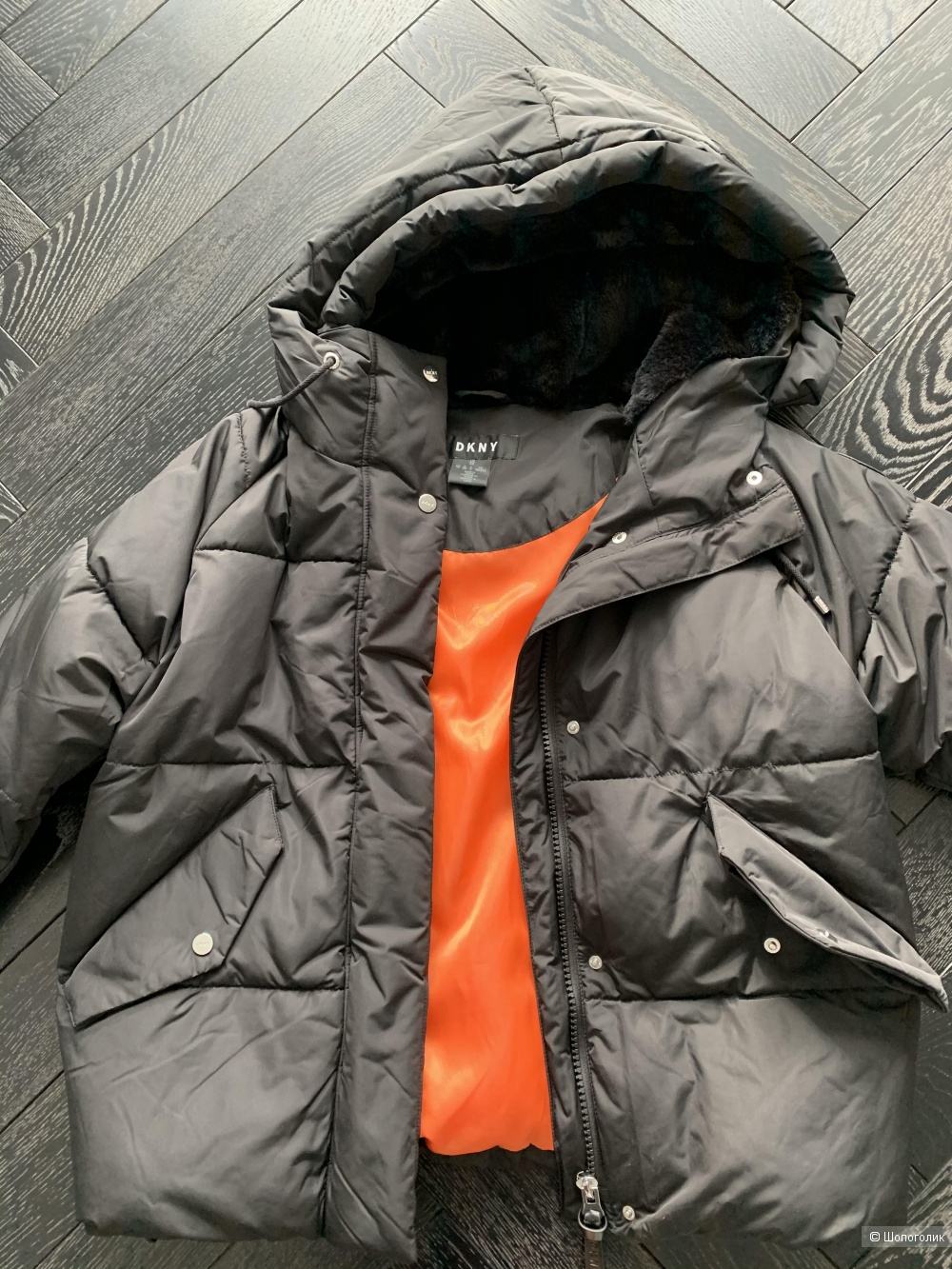 Модная демисезонная куртка DKNY размер M, S-Oversize