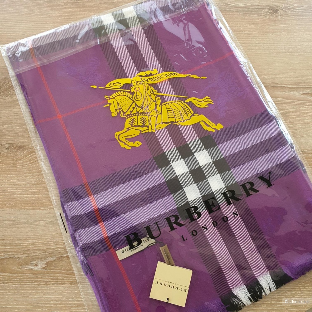 Палантин Burberry классический (фиолетовый)