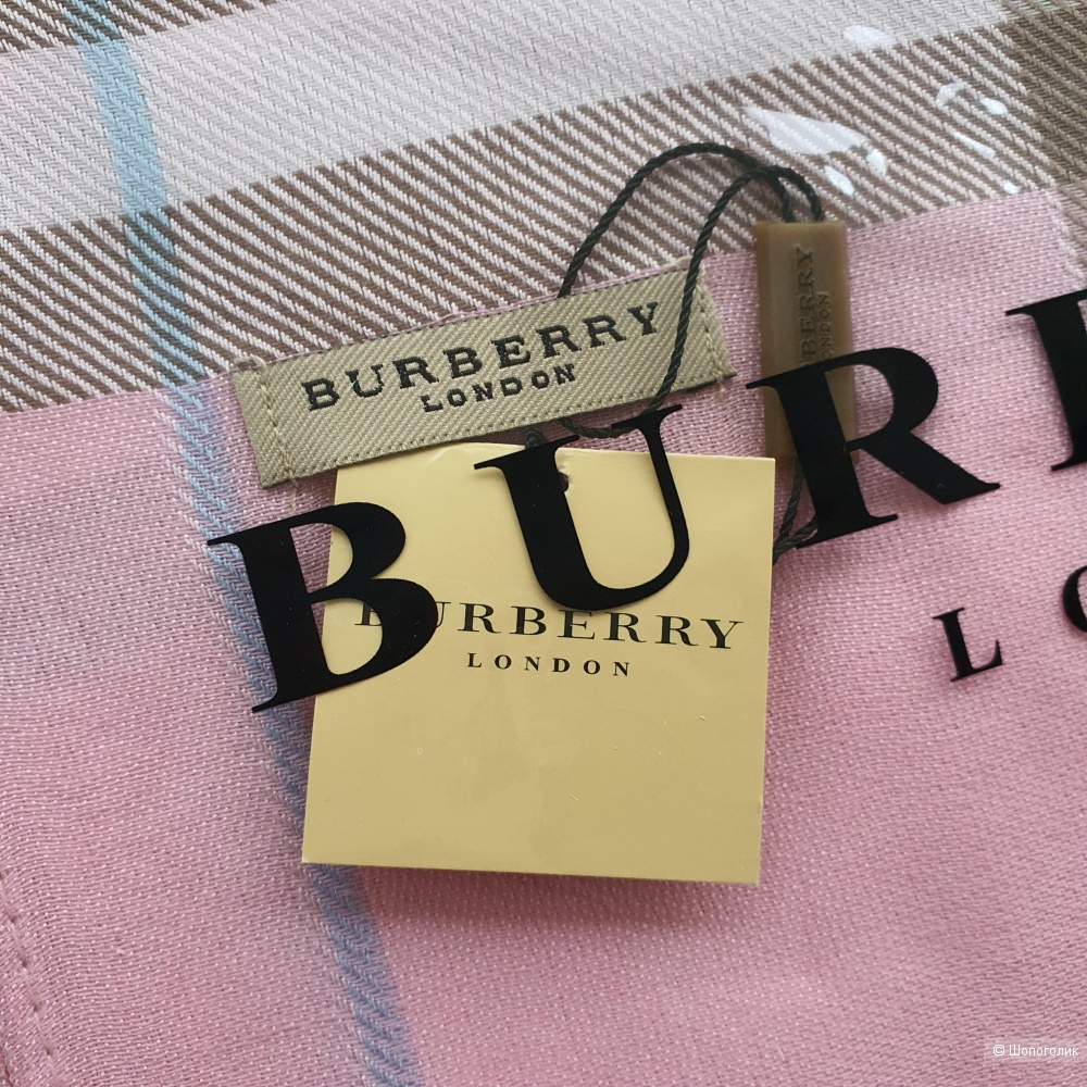 Палантин Burberry классический (розовый)