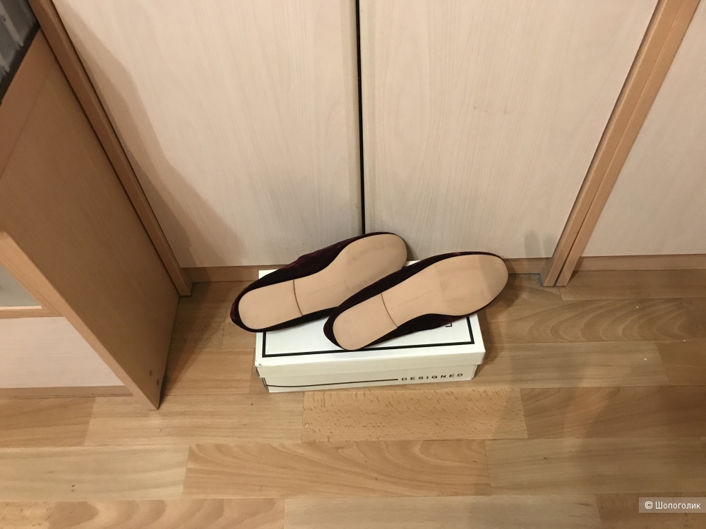 Лоферы мокасины Zara 38 p велюр