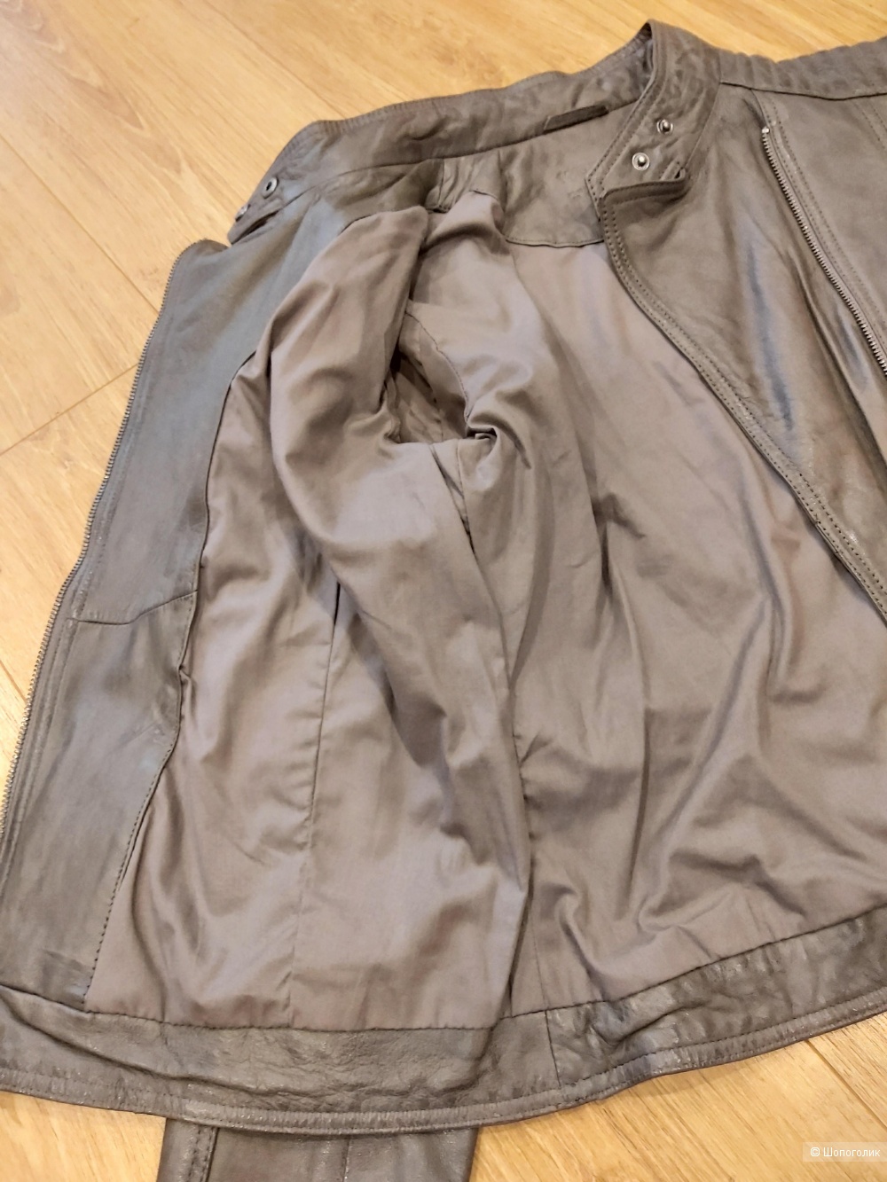 Кожаная куртка, no name, 42-44 размер