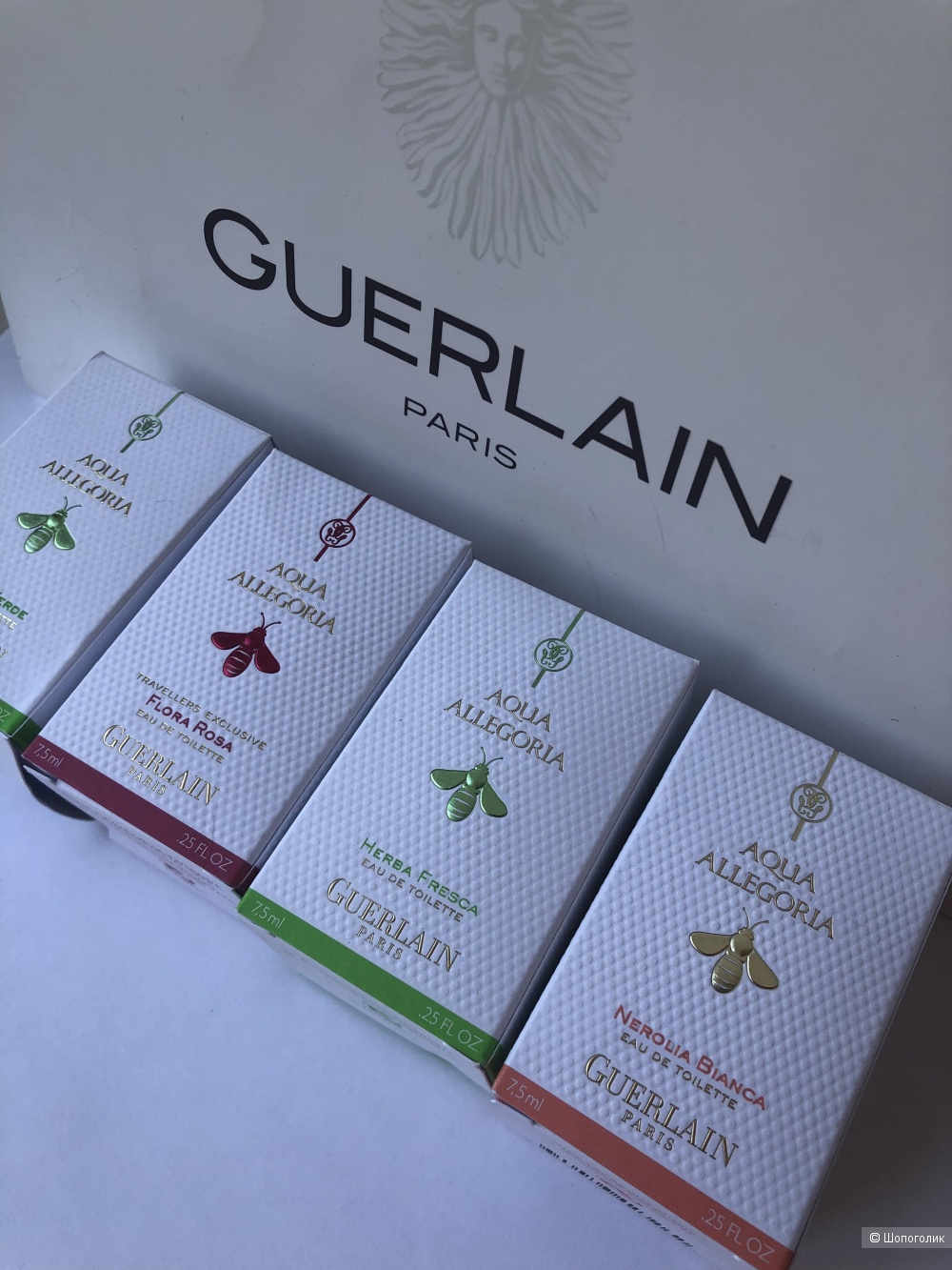 Набор миниатюр Guerlain Aqua Allegoria 4 шт по 7,5 мл.