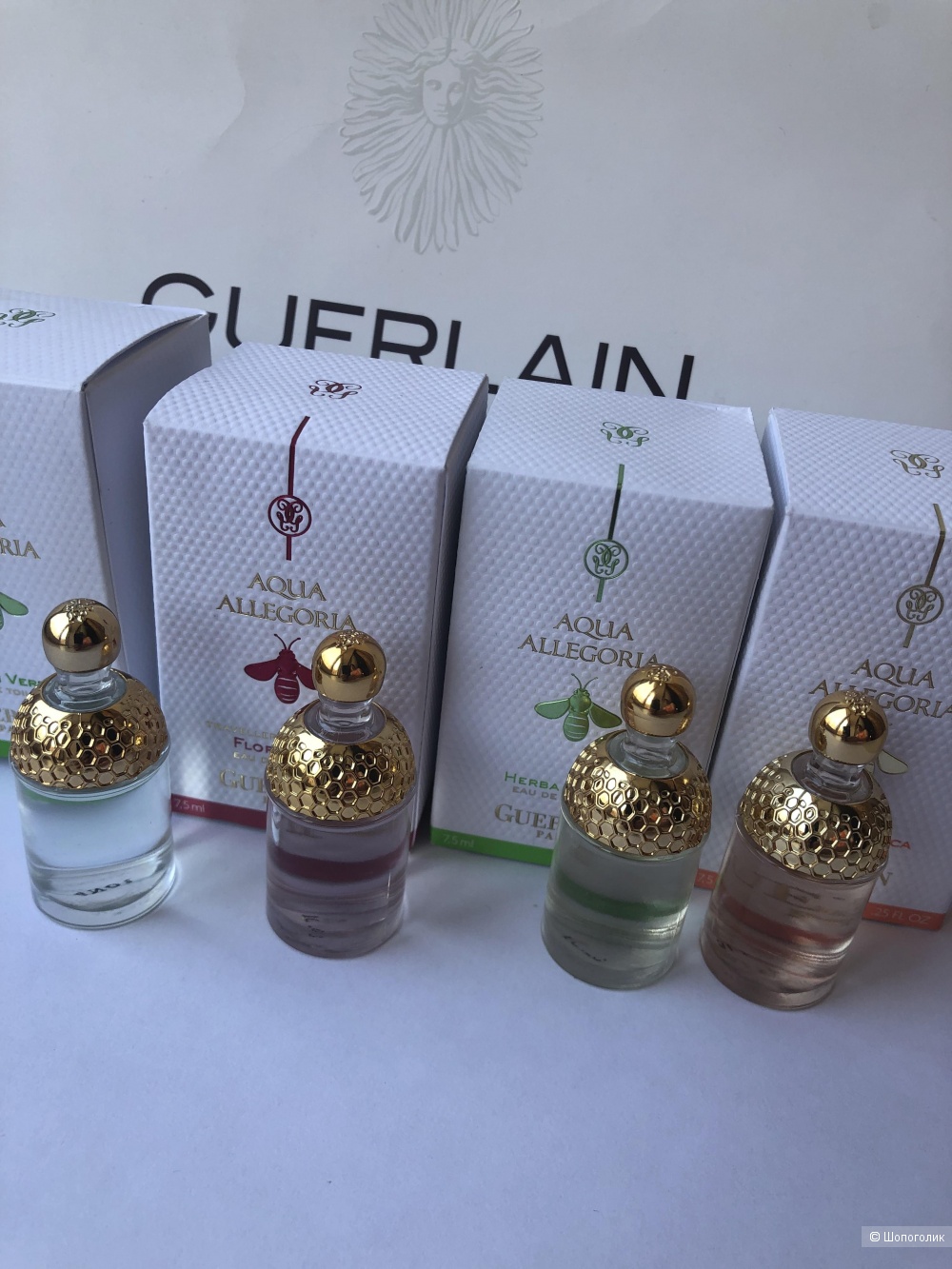 Набор миниатюр Guerlain Aqua Allegoria 4 шт по 7,5 мл.