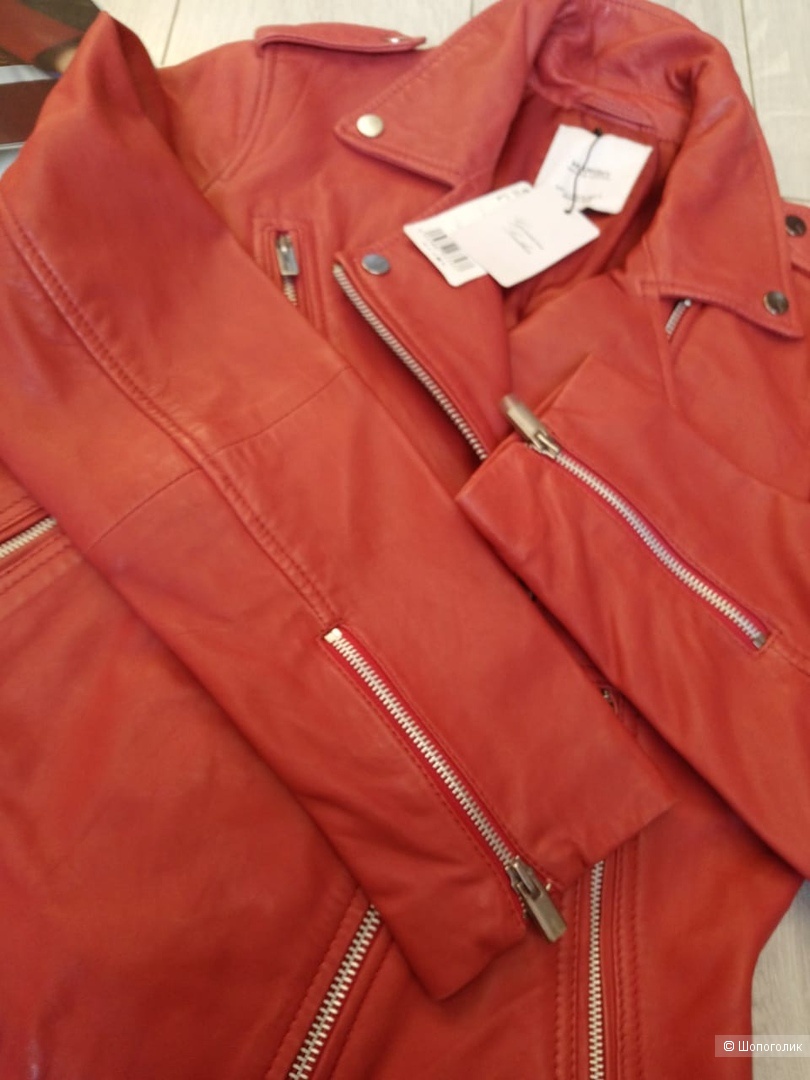 Кожана куртка- косуха mango, размер  L/M