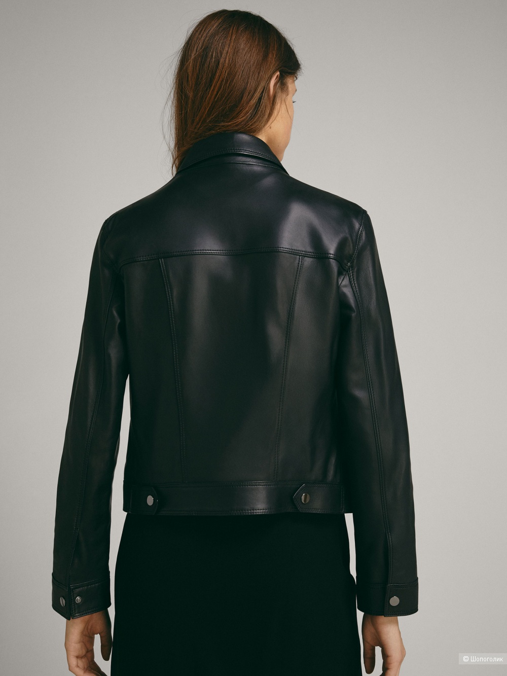 Куртка кожаная Massimo Dutti размер М S