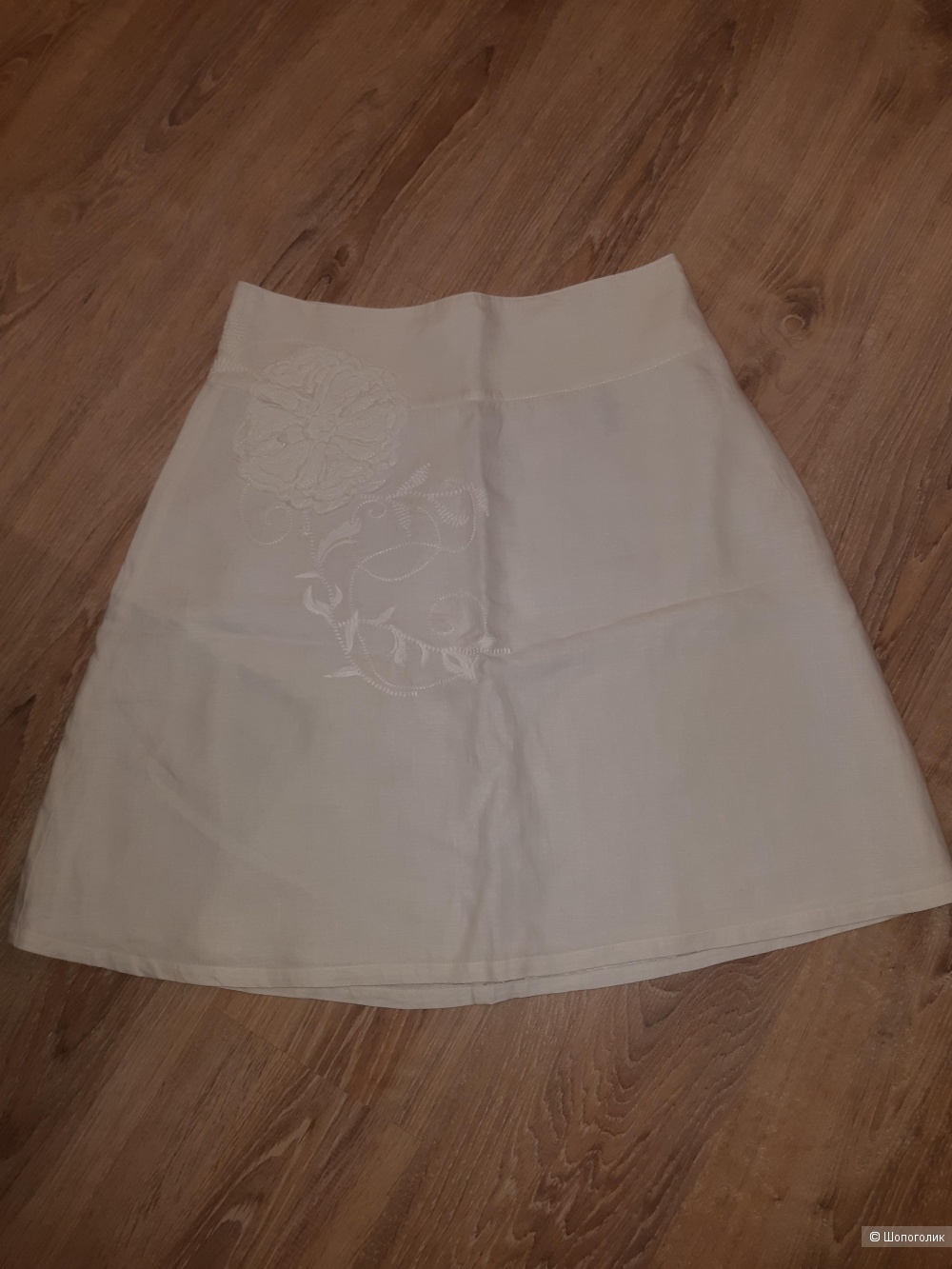 Льняная юбка h&m, размер 46+
