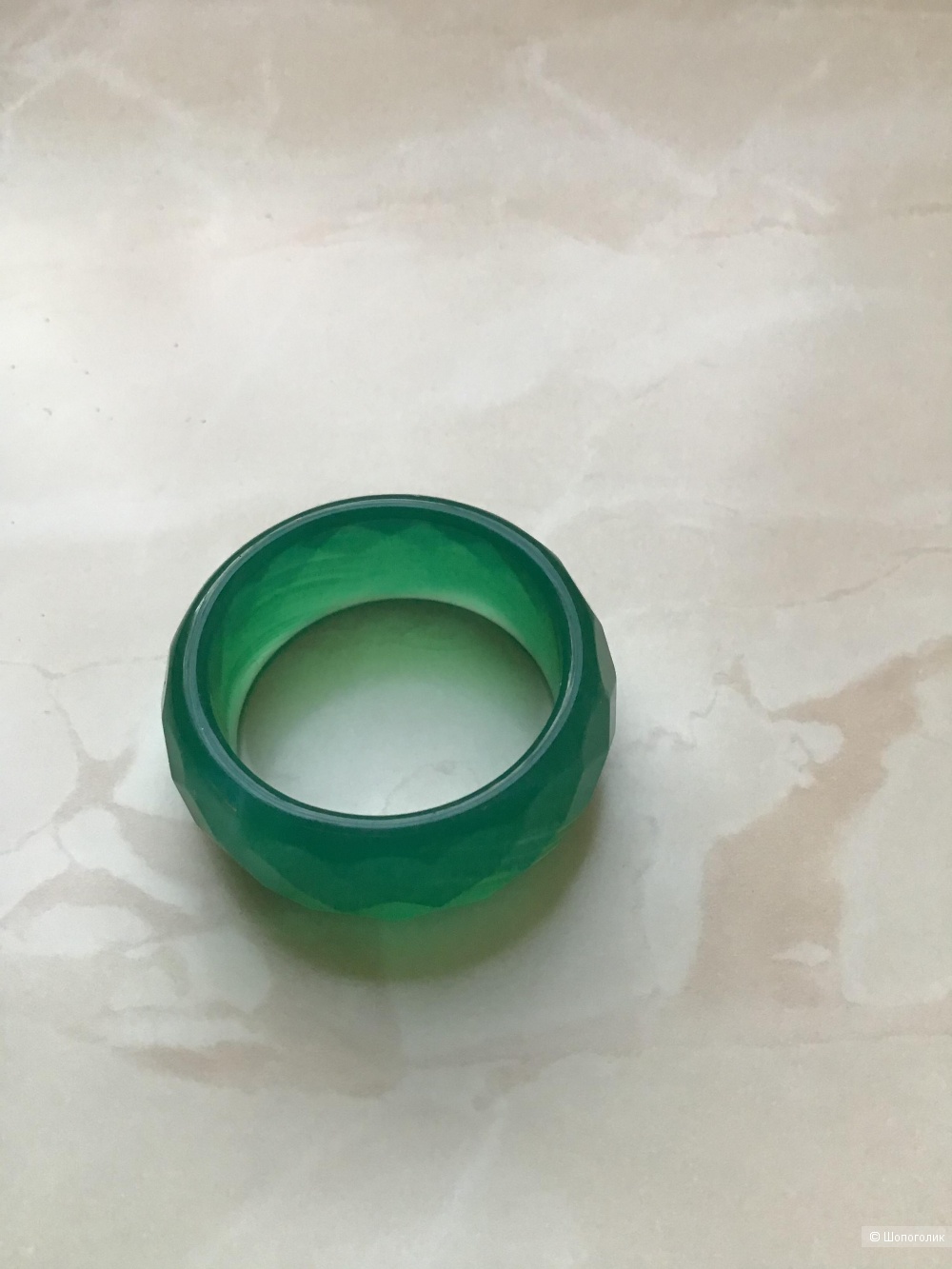Кольцо из натурального агата, 18,5—19 размер