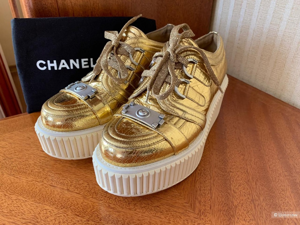 Сникерсы CHANEL Chanel Boy Creepers Resort, размер 38