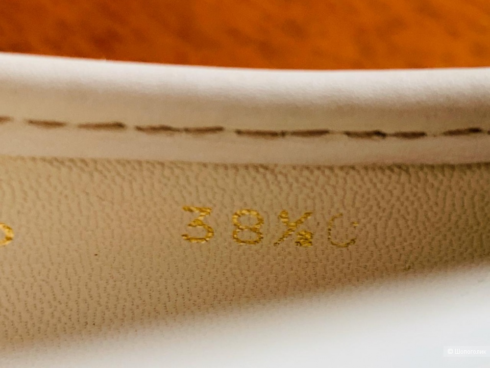 Туфли Gucci Bamboo GG Suprim, размер 38,5