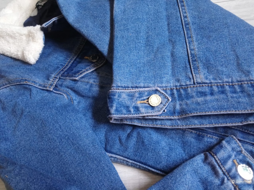 Утепленная джинсовая куртка mango, размер росс. 42-44