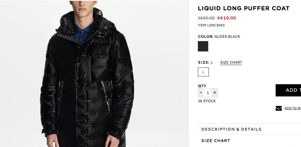 Пуховик Karl Lagerfeld M (48)