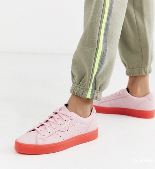 Кожаные кеды/ кроссовки Adidas Originals Sleek размер 38