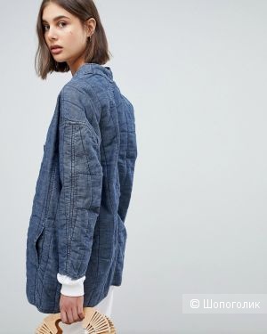 Стеганая куртка ветровка ASOS S-M