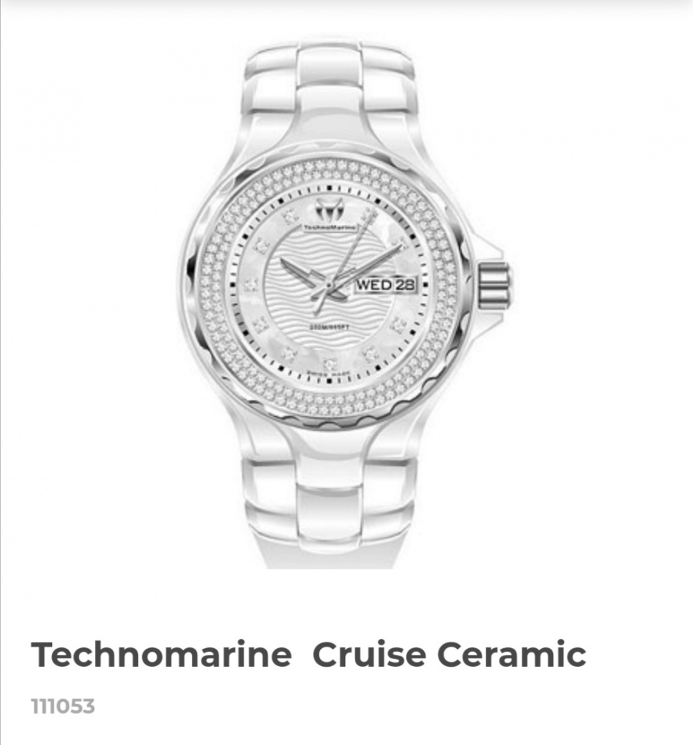 Швейцарские керамические наручные часы TechnoMarine TM111053