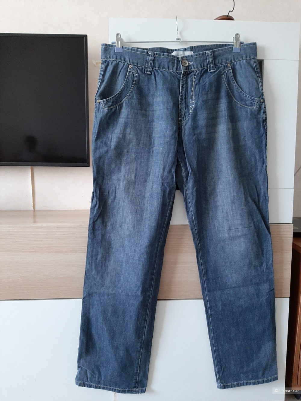 Пакет мужских джинс, мультибренд, размер 52-54
