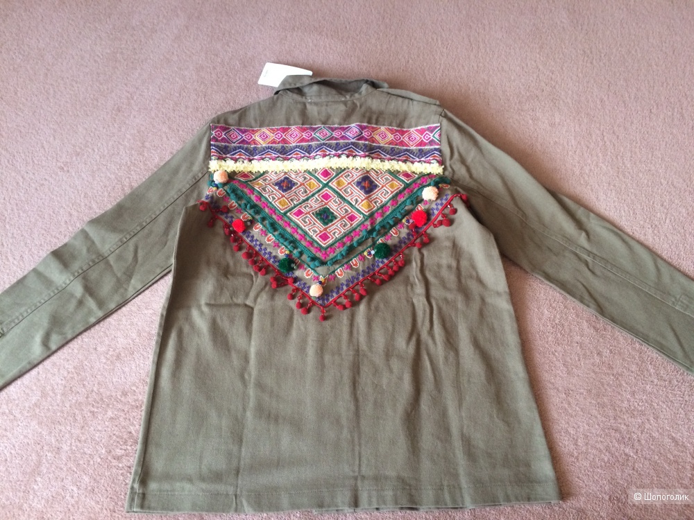 Верхняя рубашка- куртка с вышивкой Мango, размер 42-44-46 рос.