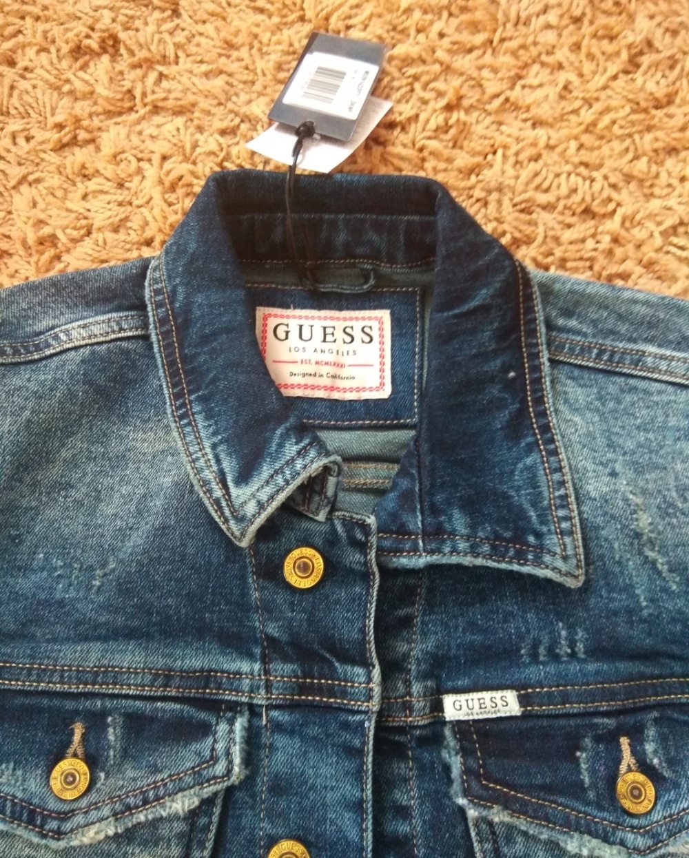 Джинсовая куртка унисекс Guess размер m (s)