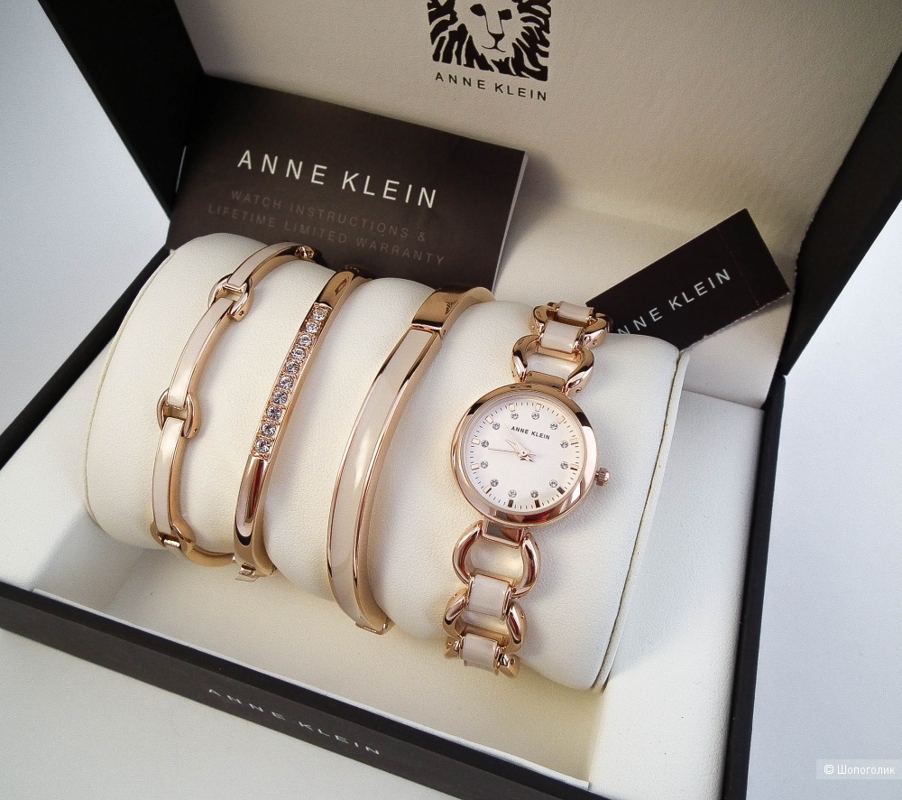 Часы Anne Klein + 3 браслета