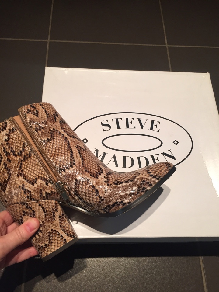 Ботильоны STEVE MADDEN MARISSA NATURAL SNAKE размер 5.0