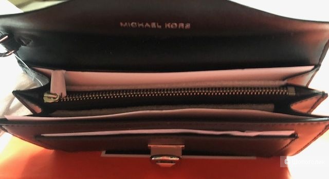 Клатч MICHAEL MICHAEL KORS. Manhattan Large Viola Leather