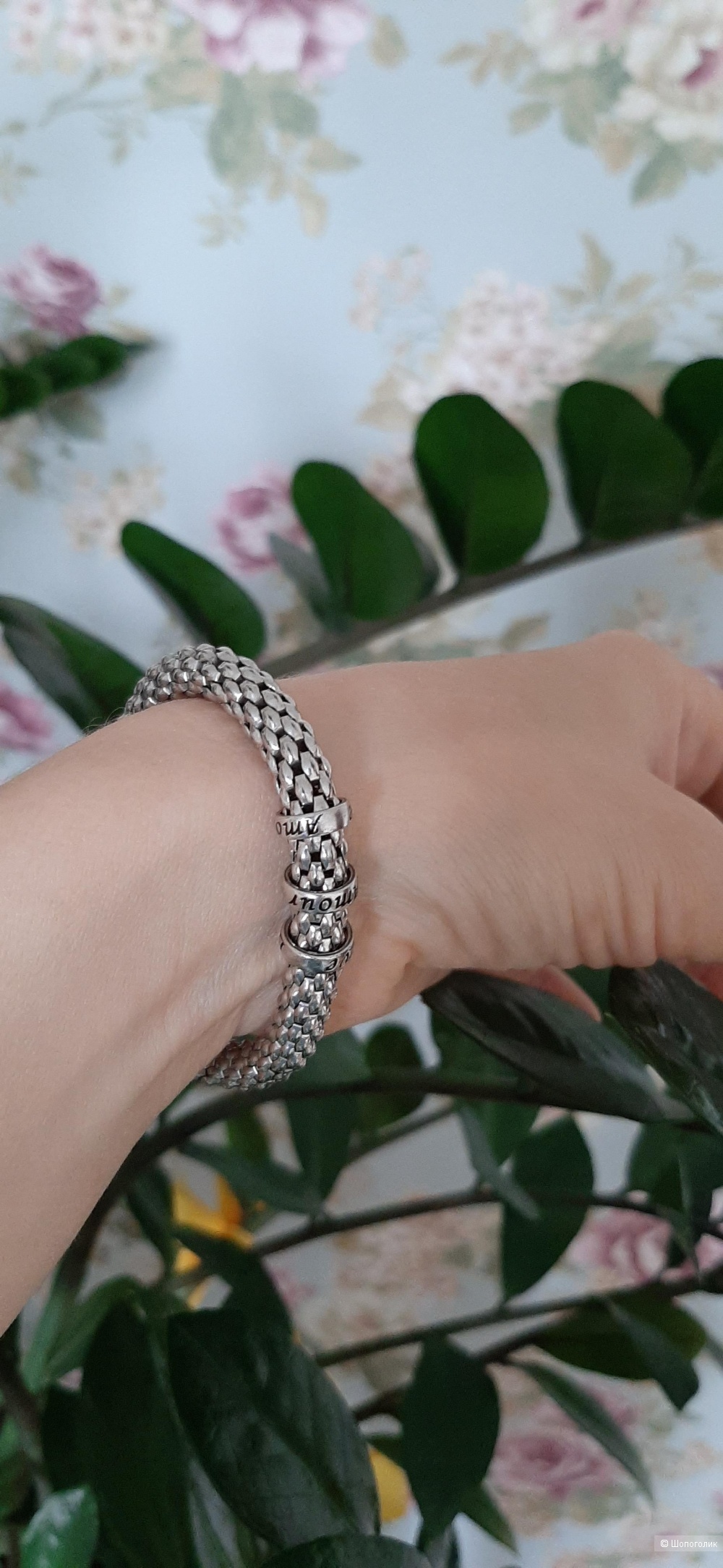 Серебряный браслет Соколов, 19 р.