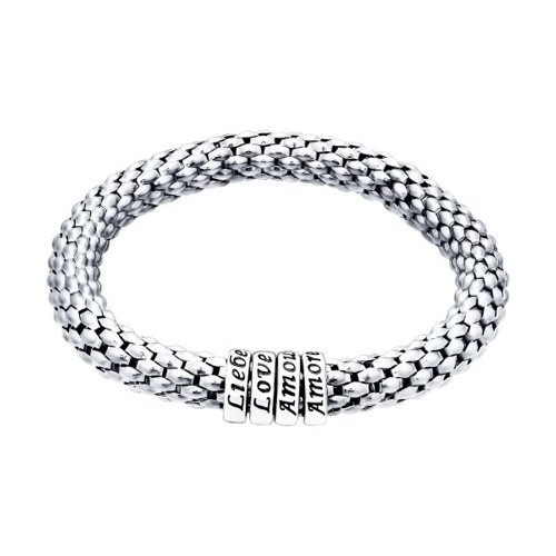 Серебряный браслет Соколов, 19 р.