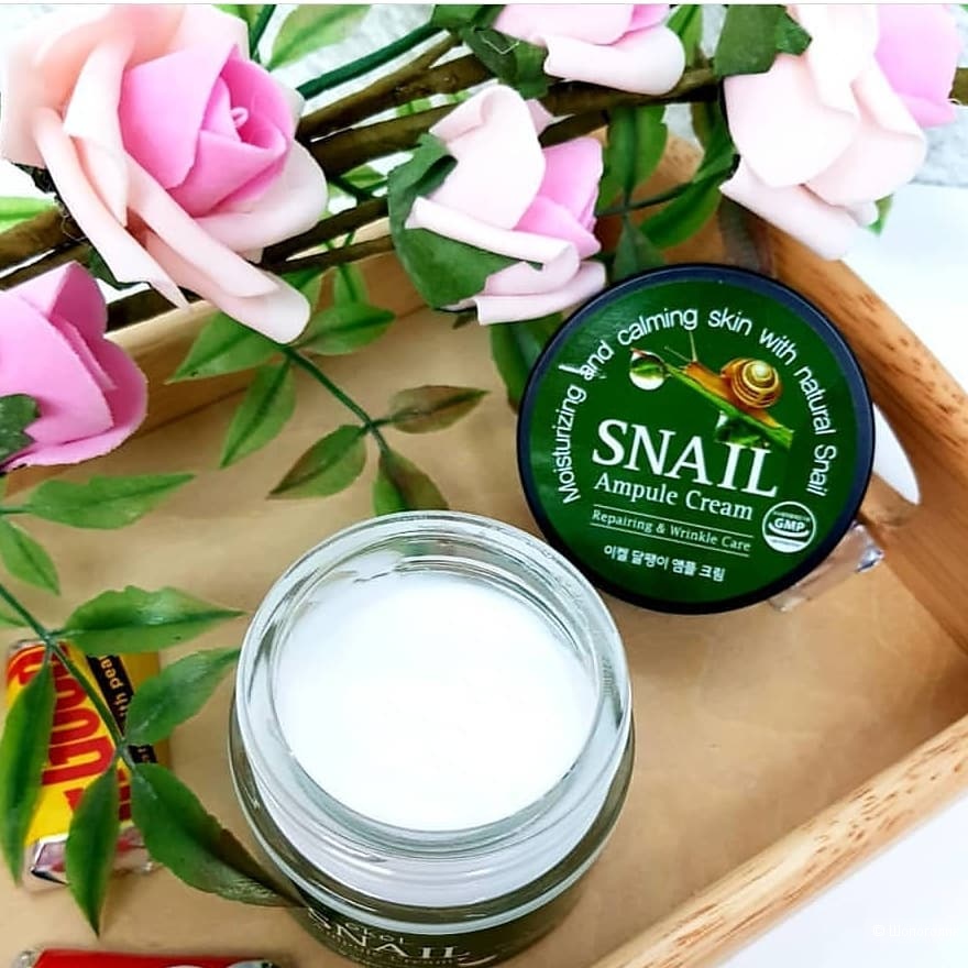 Ekel Snail Ampoule Cream регенерирующий крем с муцином улитки