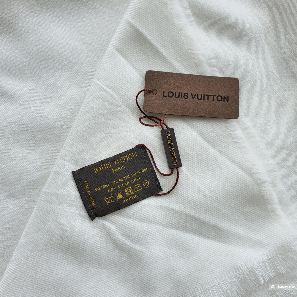 Платок (шаль) Louis Vuitton классический белый