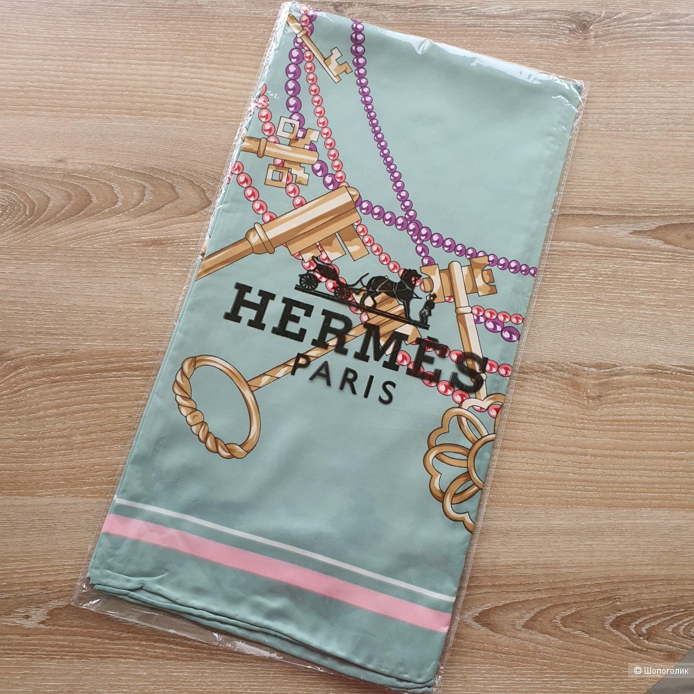 Платок Hermès шёлк (мятный)