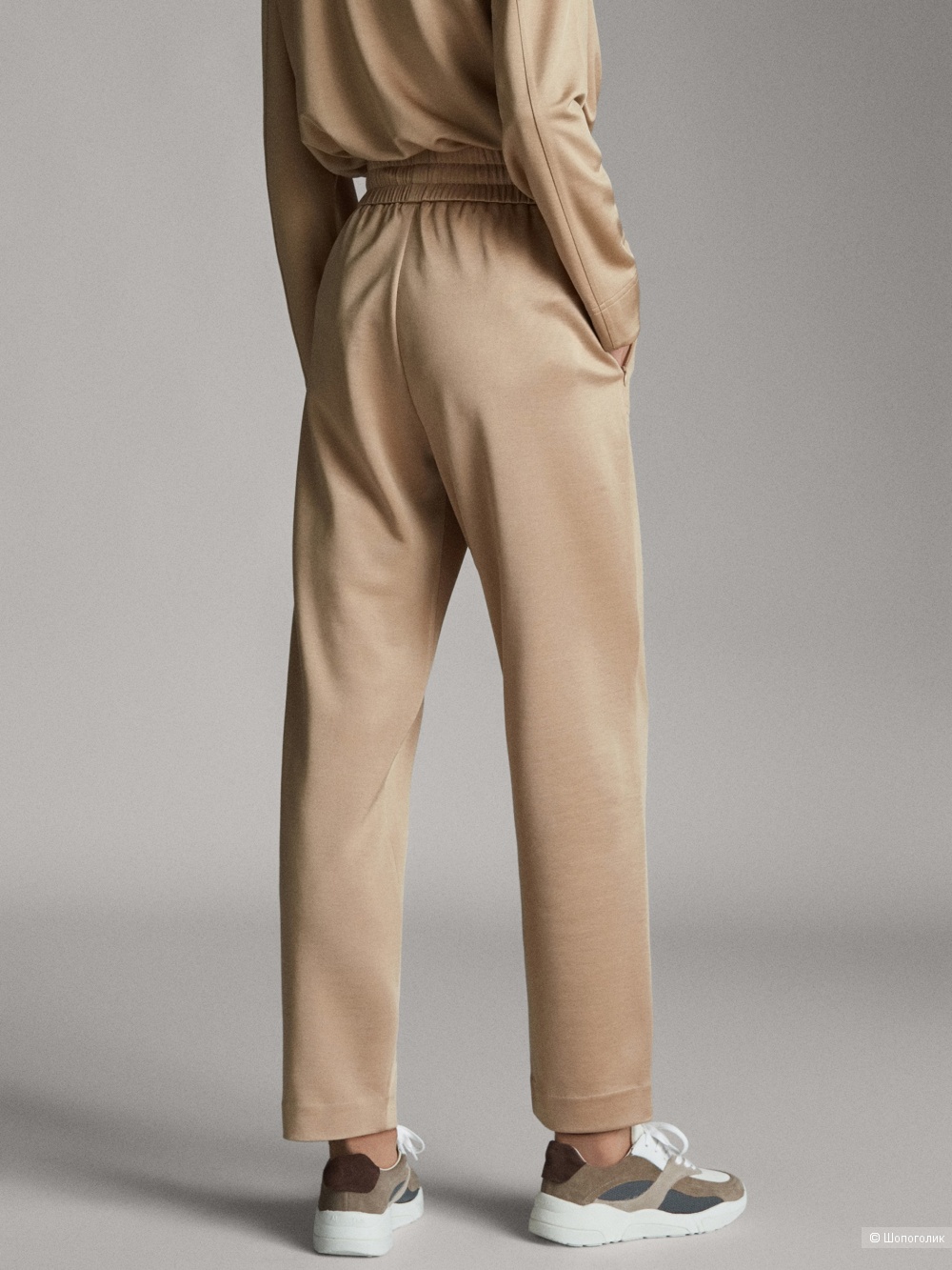 Трикотажные брюки-джоггеры от Massimo Dutti в размере М