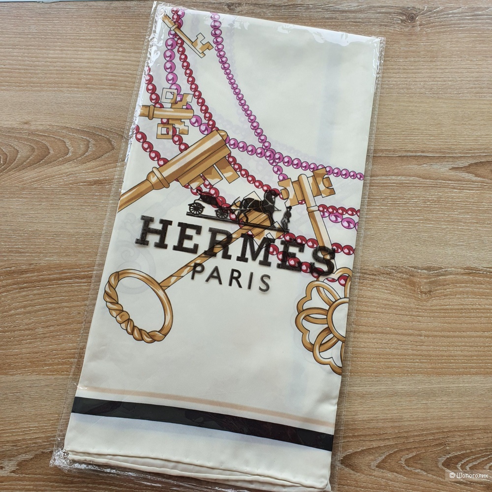 Платок Hermès шёлк (белый)