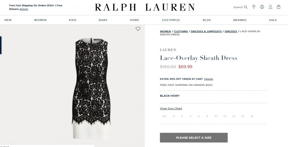 Платье Ralph Lauren, размер 46-48