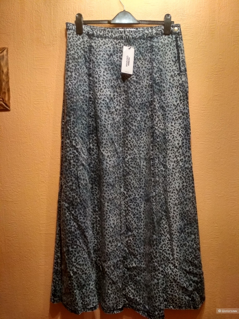 Джинсовая юбка макси mango, размер евр 40/USA 8 на наш 46-50