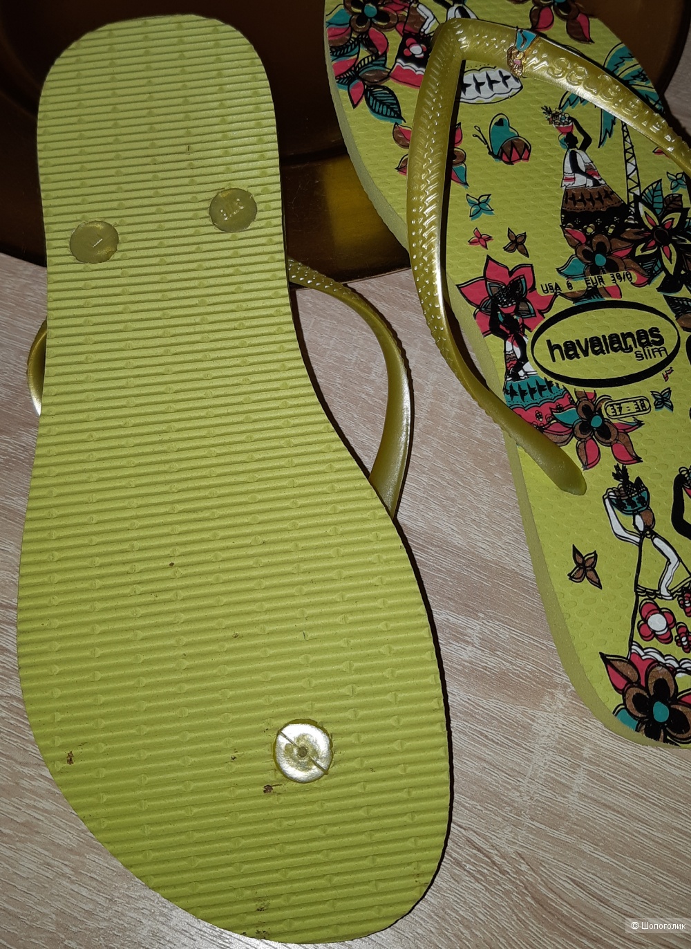 Шлепанцы havaianas, размер 37/38