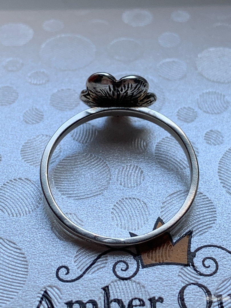 Серебрянное кольцо Natural Baltic Amber “Gelyte”