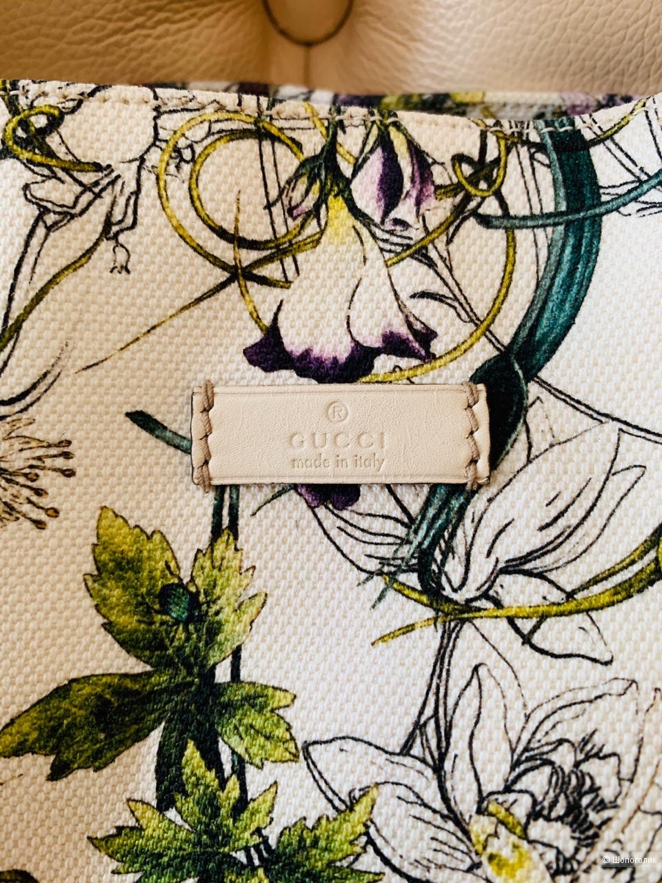 Сумка-тоут Gucci Flora Canvas Large