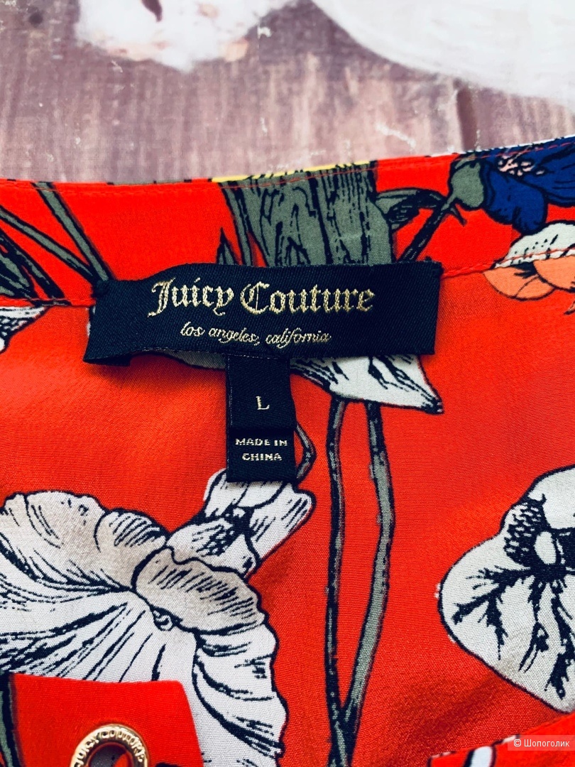 Шелковая рубашка от juicy couture M/L