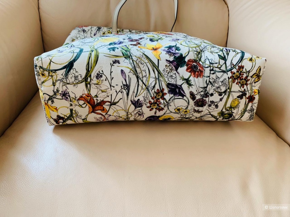 Сумка-тоут Gucci Flora Canvas Large
