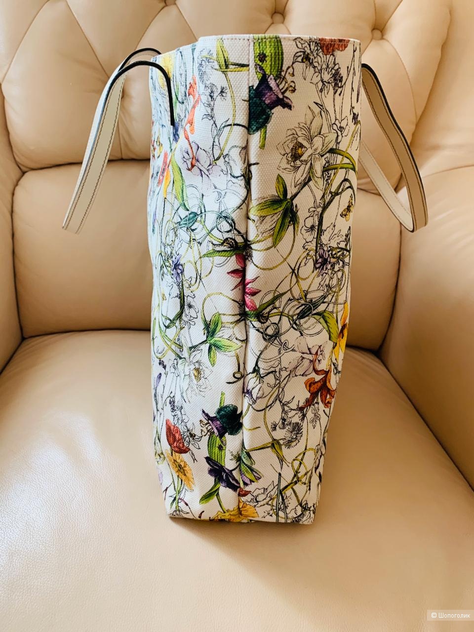 Сумка-тоут Gucci Flora Canvas Large