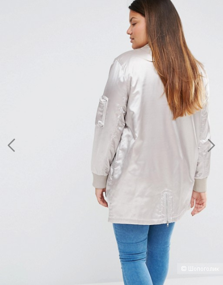 Куртка‑пилот-бомбер Boohoo Plus uk 20 на рус.размер 52/54