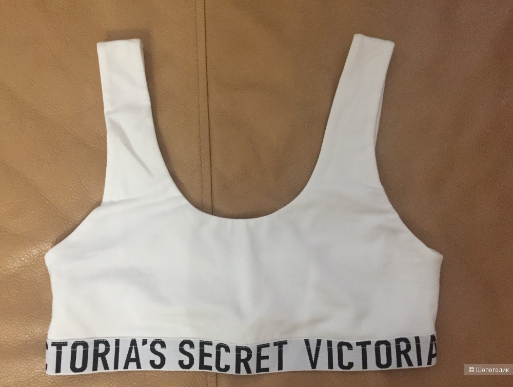 Белый бра с логотипом Victoria's Secret р. S