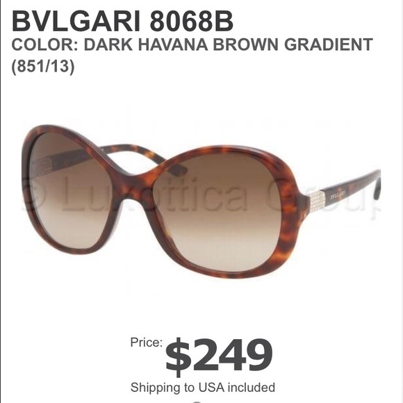 Солнцезащитные очки Bvlgari