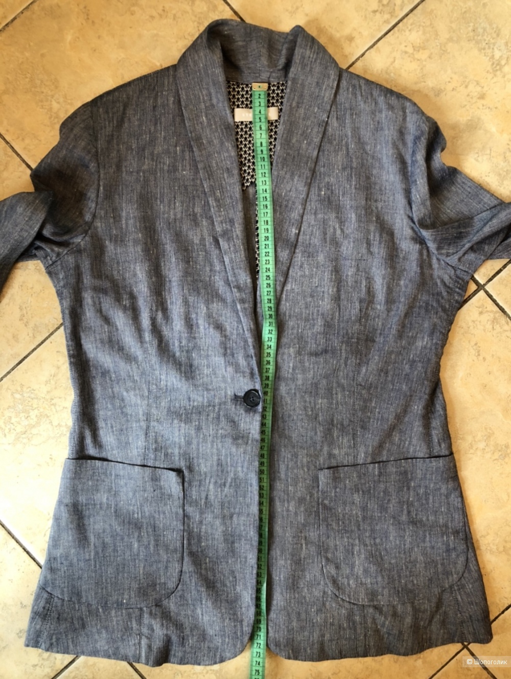 Льняной пиджак Stefanel, размер IT48 (на российский 48-50).