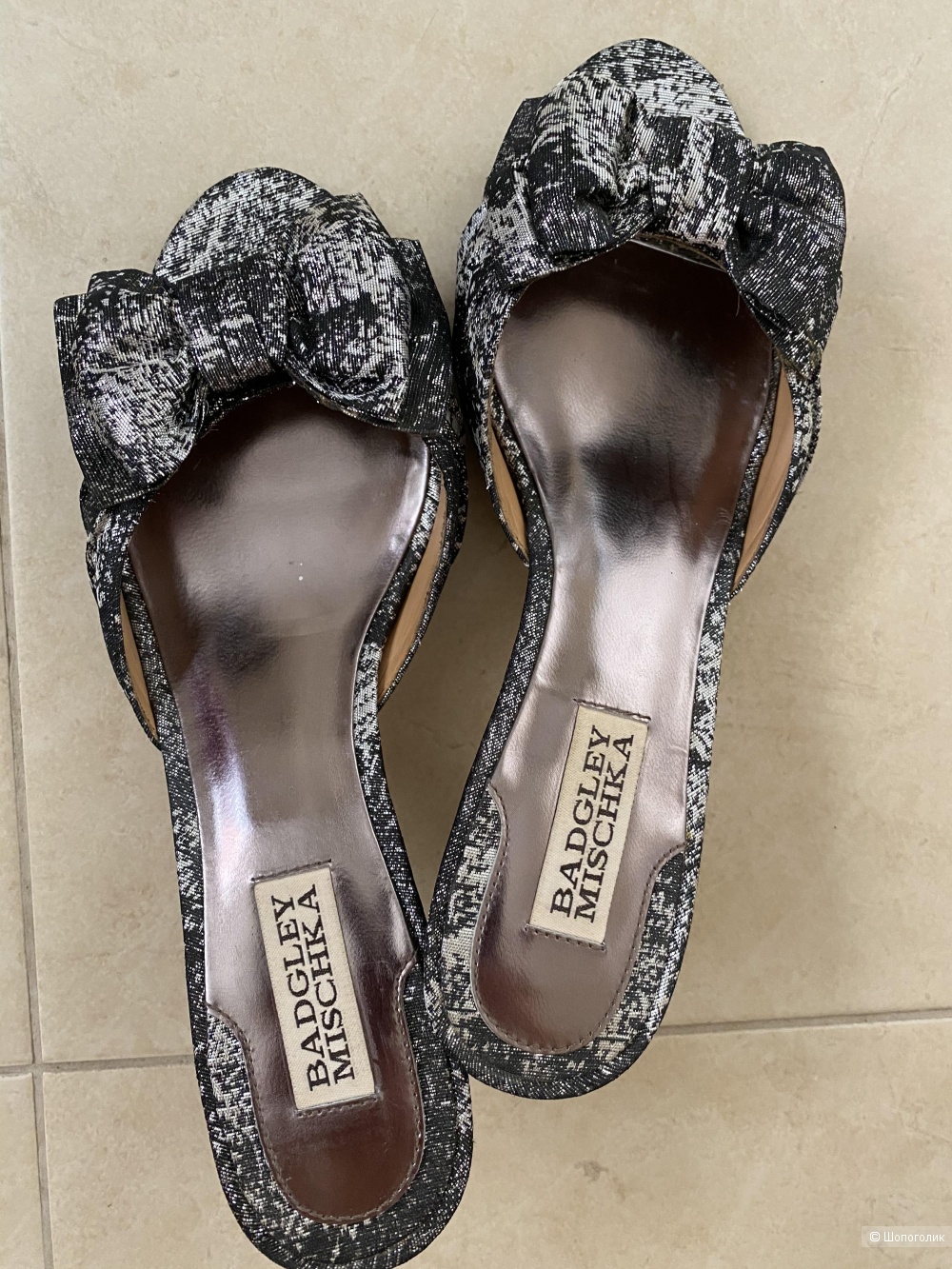 Шлепки Badgley Mischka, 7,5 (USA)