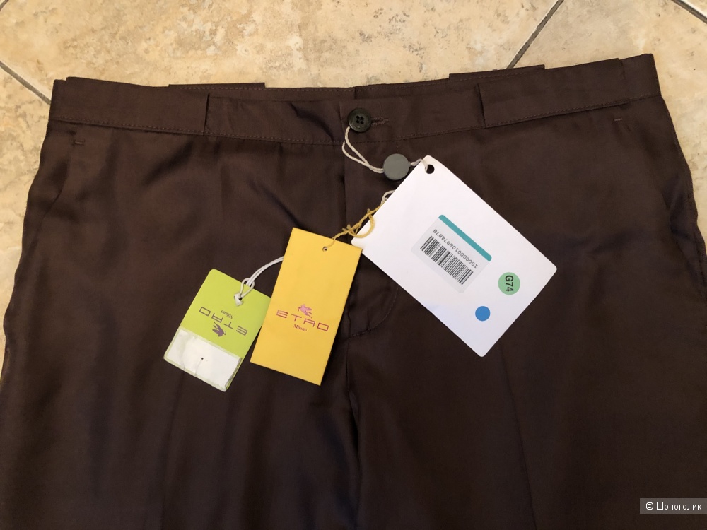 Шелковые брюки ETRO, на российский размер 46 +/-.