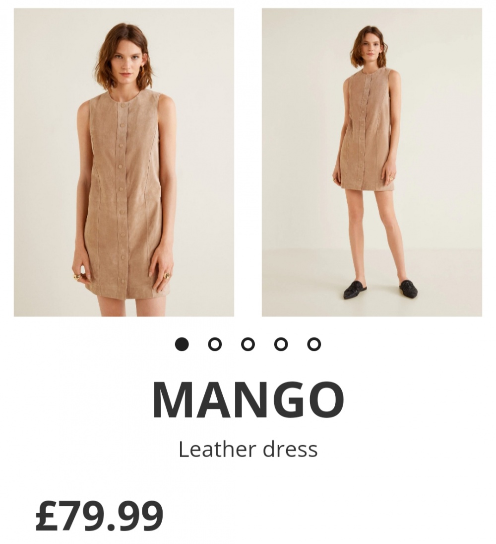 Замшевое платье mango, размер m