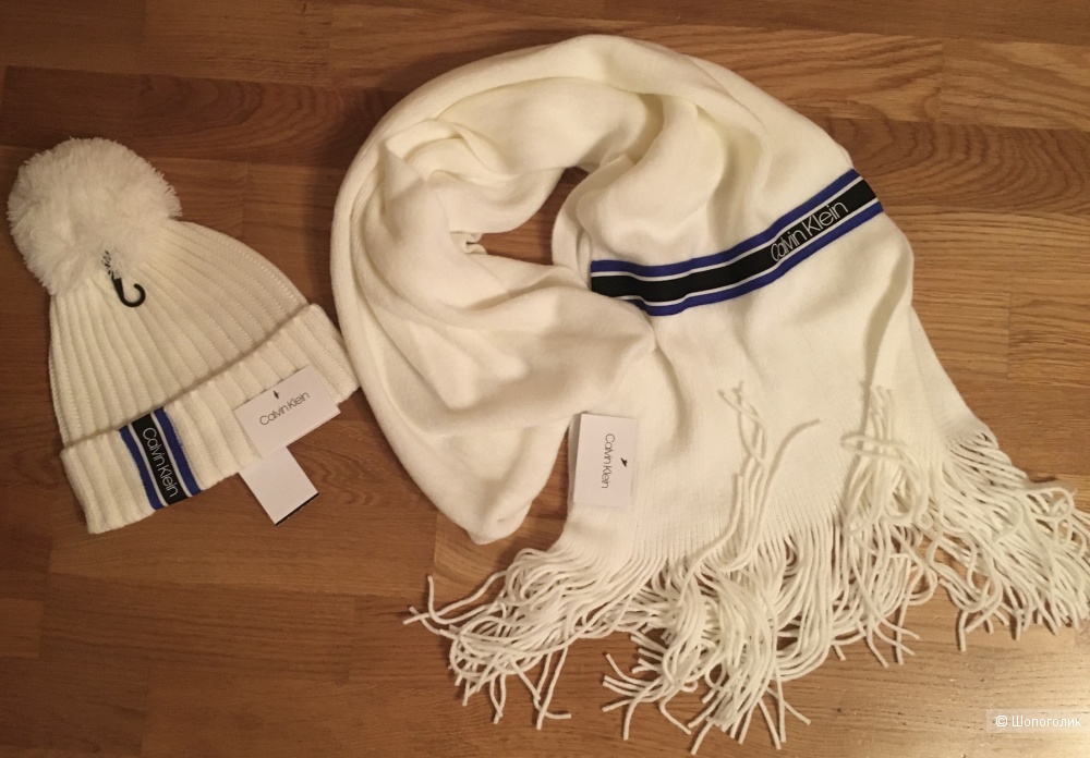 Сет: шапка, шарф. Calvin Klein. one size