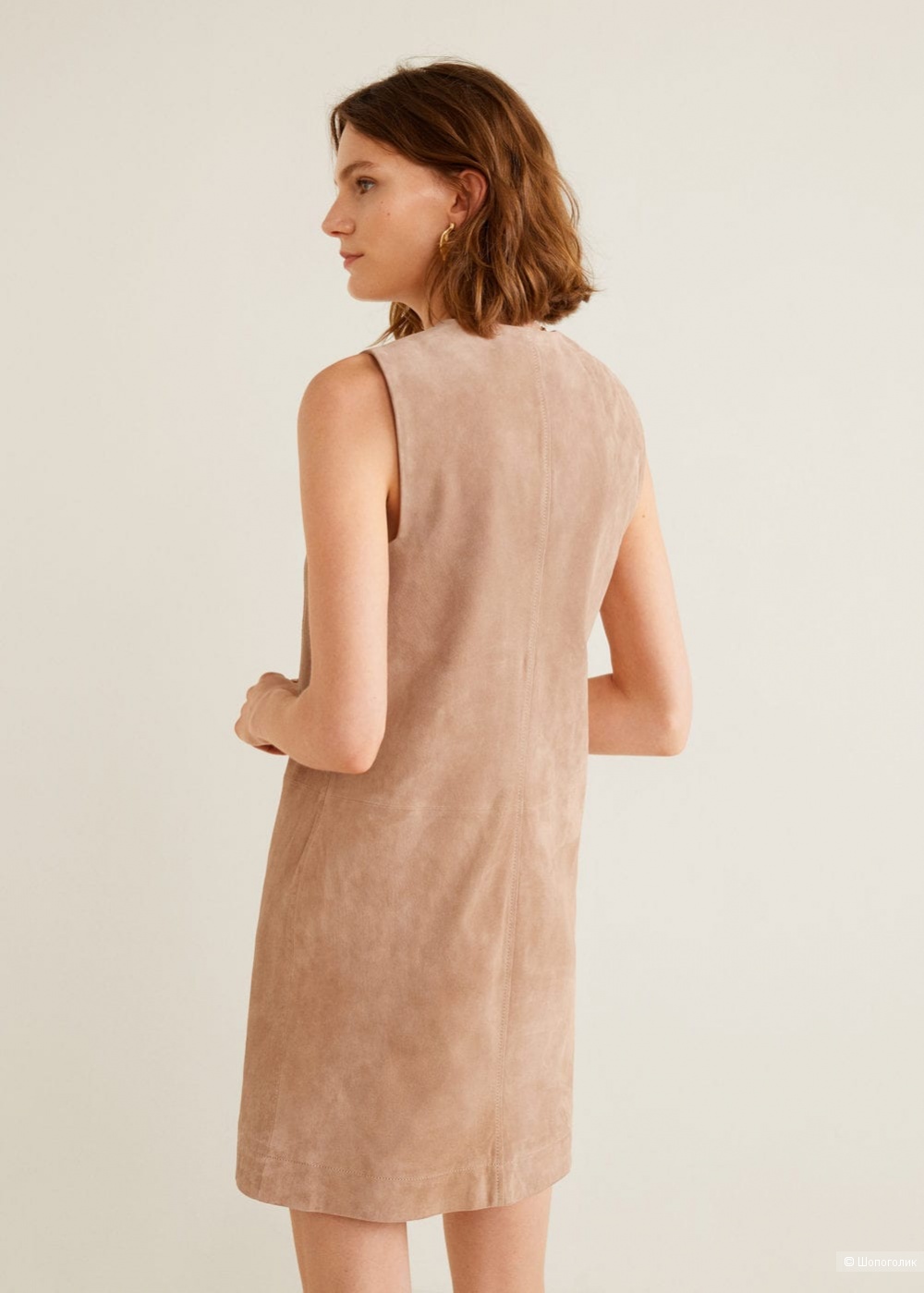 Замшевое платье mango, размер m