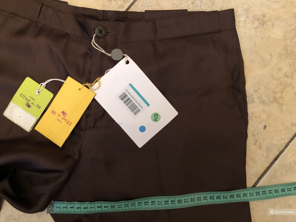 Шелковые брюки ETRO, на российский размер 46 +/-.